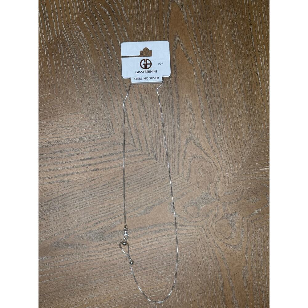 Giani Bernini Sterling Silver Box Chain Necklace 22”